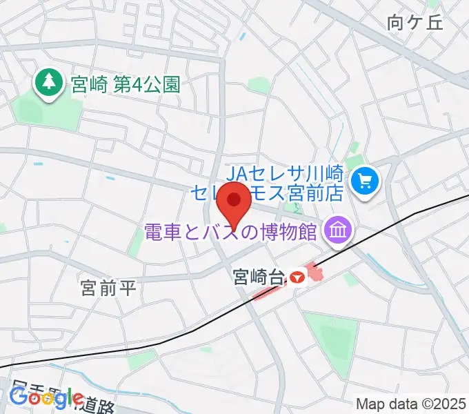 音楽教室ミューゼの地図