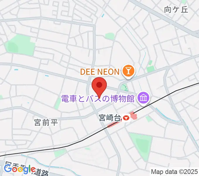 音楽教室ミューゼの地図
