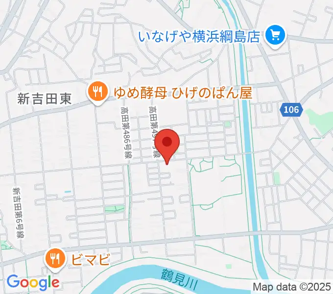 師岡ヴァイオリン教室の地図