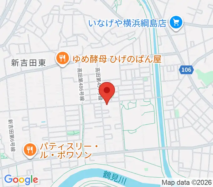 師岡ヴァイオリン教室の地図