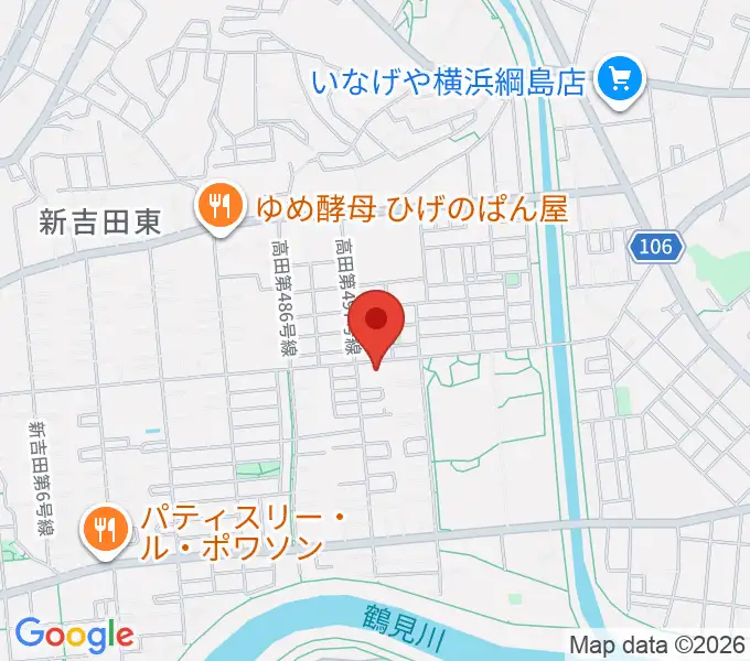 師岡ヴァイオリン教室の地図