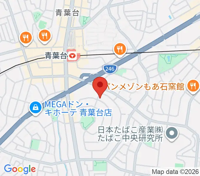 藤原音楽教室の地図