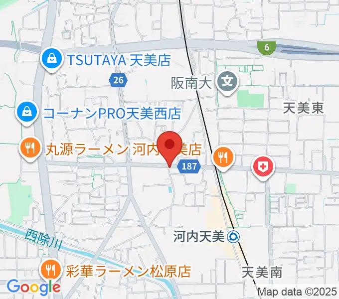 ハウスムジーク音楽教室の地図