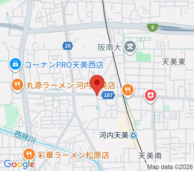ハウスムジーク音楽教室の地図