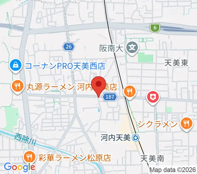 ハウスムジーク音楽教室の地図