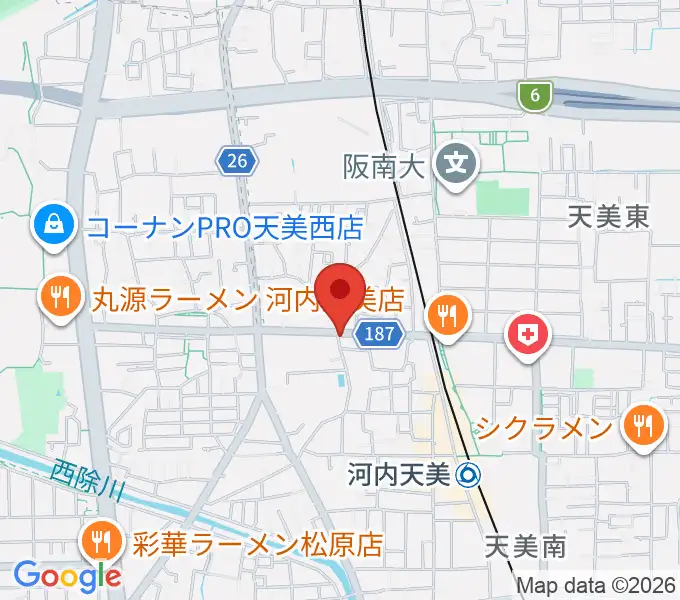 ハウスムジーク音楽教室の地図