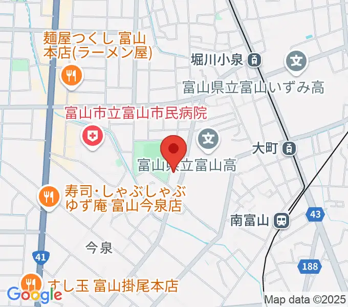 パークサイドスタジオの地図