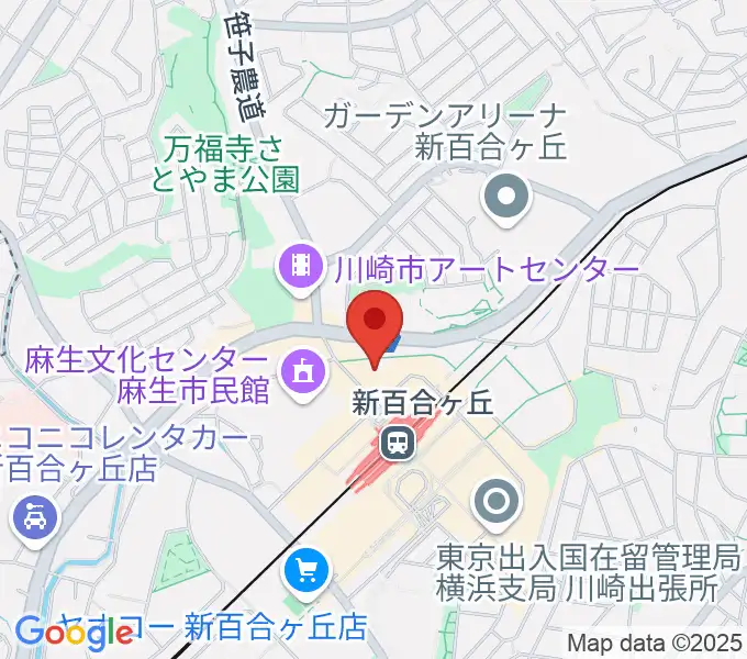 昭和音楽大学附属音楽・バレエ教室 新百合ヶ丘校の地図