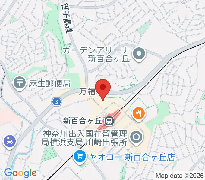 昭和音楽大学附属音楽・バレエ教室 新百合ヶ丘校の地図