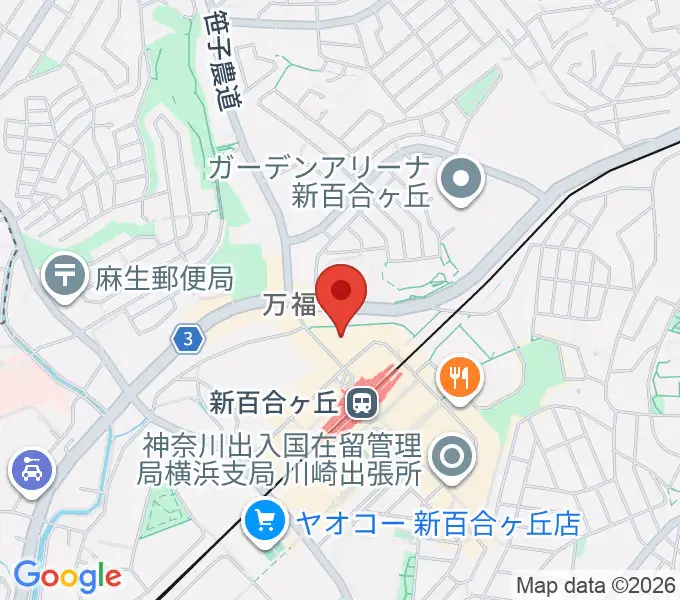 昭和音楽大学附属音楽・バレエ教室 新百合ヶ丘校の地図