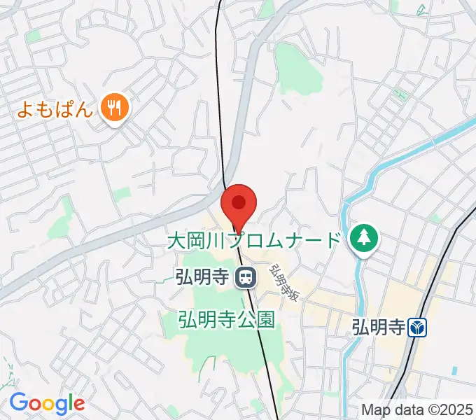 弘明寺音楽院の地図