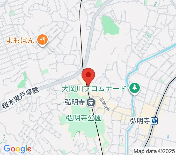 弘明寺音楽院の地図