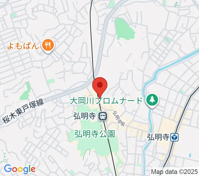 弘明寺音楽院の地図