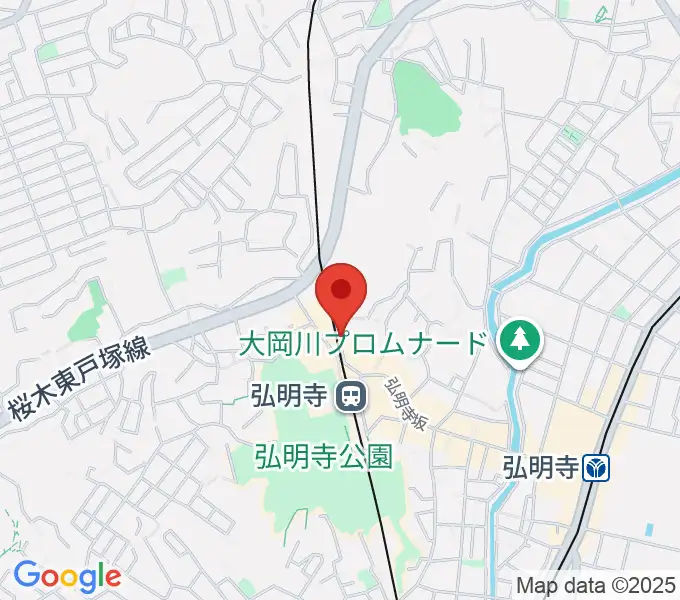 弘明寺音楽院の地図