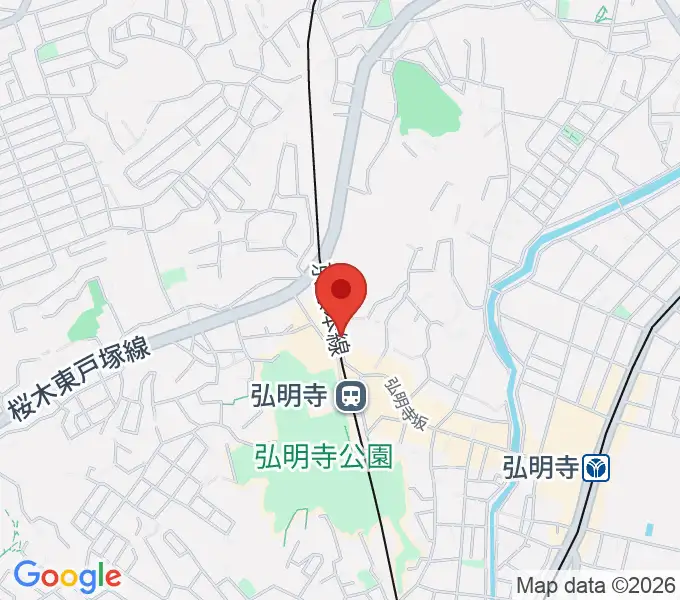 弘明寺音楽院の地図