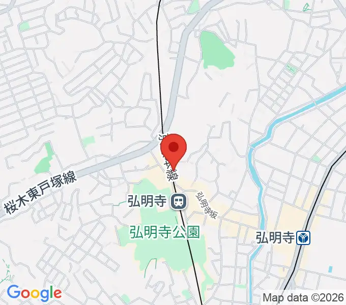 弘明寺音楽院の地図