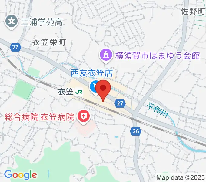 石田音楽院の地図