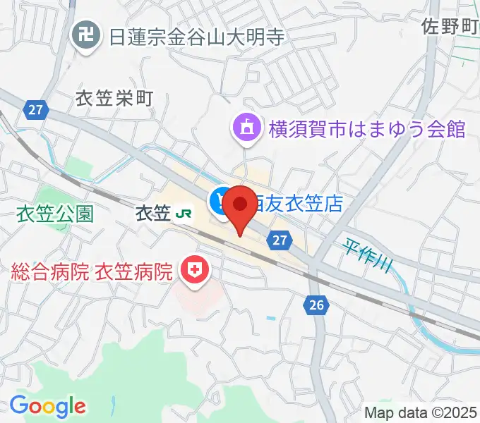石田音楽院の地図