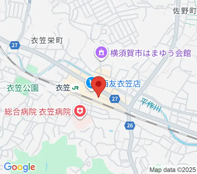 石田音楽院の地図