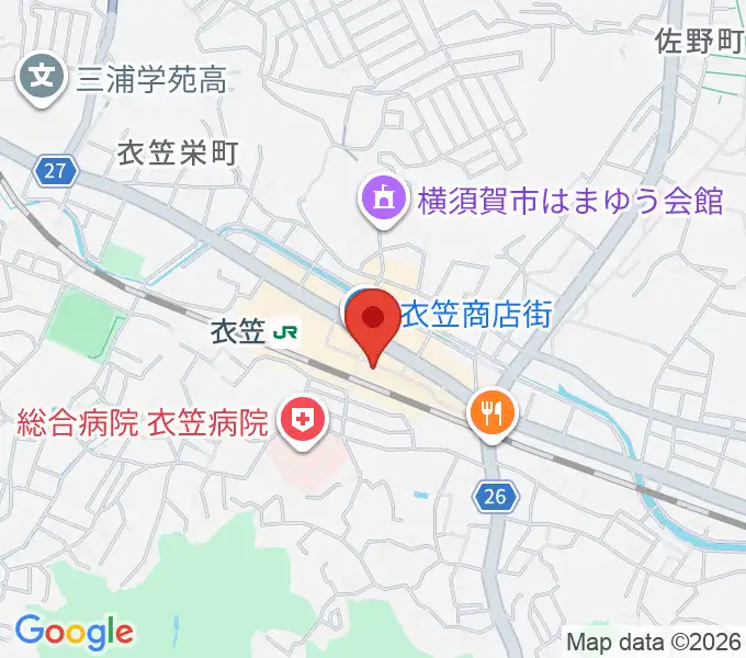 石田音楽院の地図