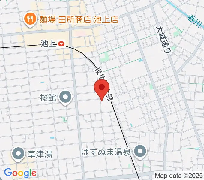 楽器レンタルNAFの地図