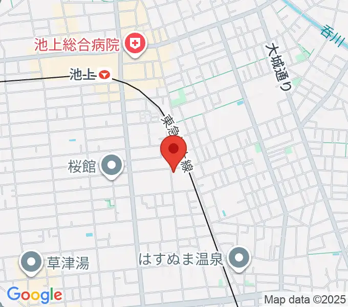 楽器レンタルNAFの地図