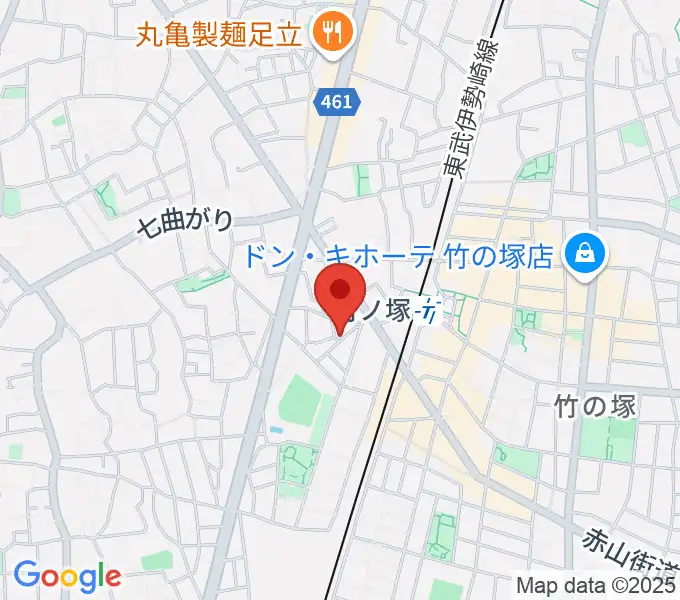 竹ノ塚STUDIO ICCの地図