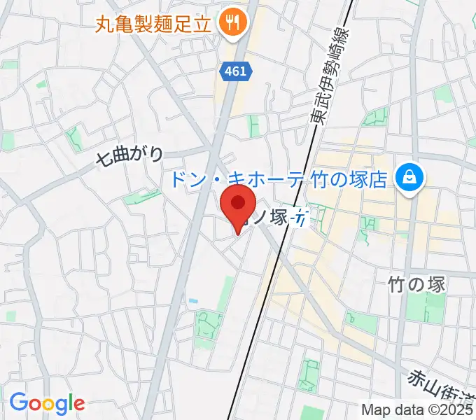 竹ノ塚STUDIO ICCの地図