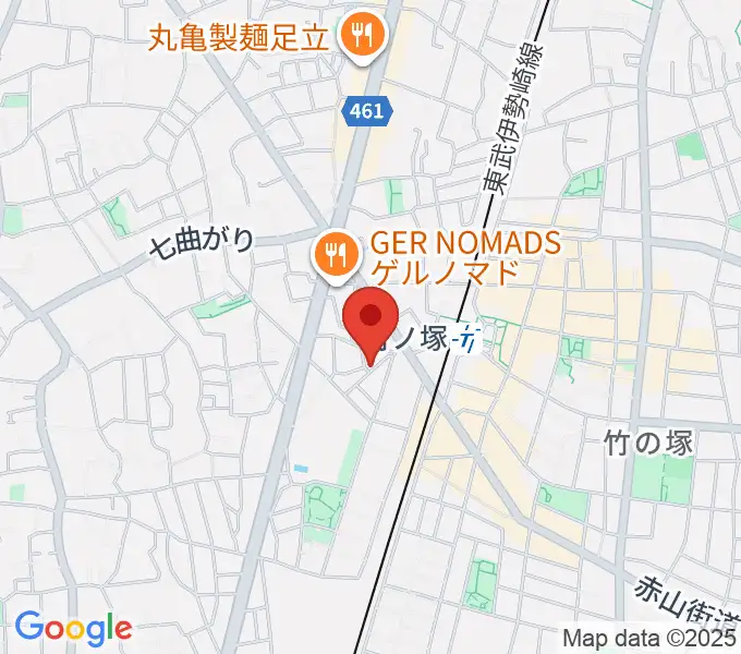 竹ノ塚STUDIO ICCの地図