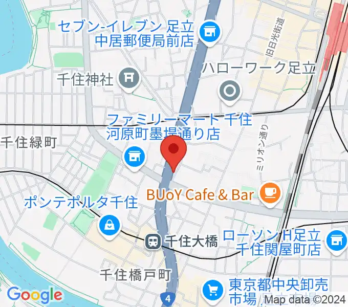 Gスクエアの地図