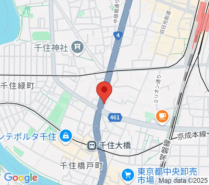 Gスクエアの地図
