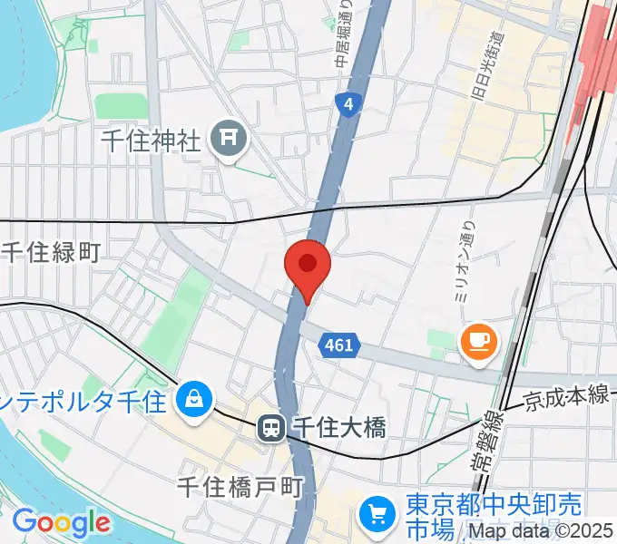 Gスクエアの地図