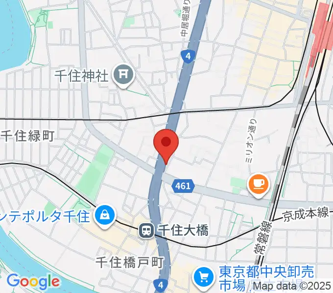 Gスクエアの地図