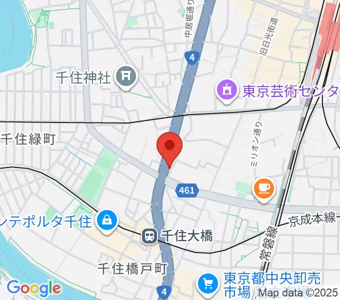 Gスクエアの地図