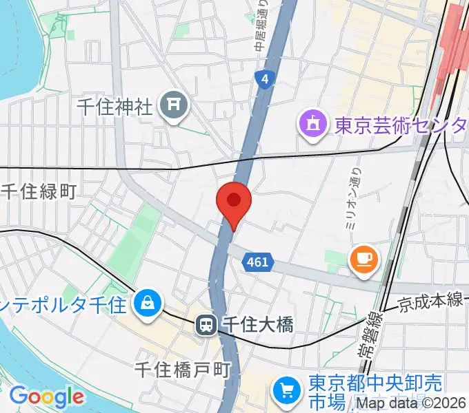Gスクエアの地図