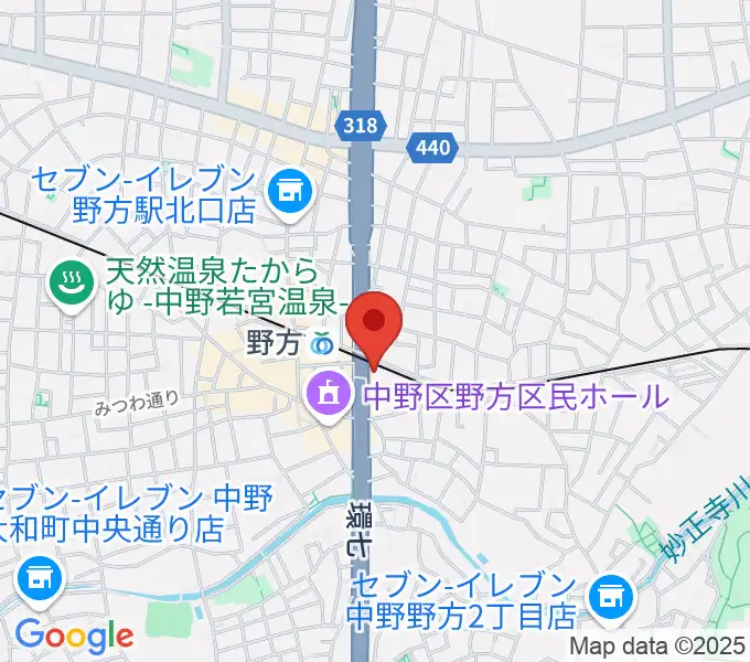 サウンドスタジオノア 野方店の地図