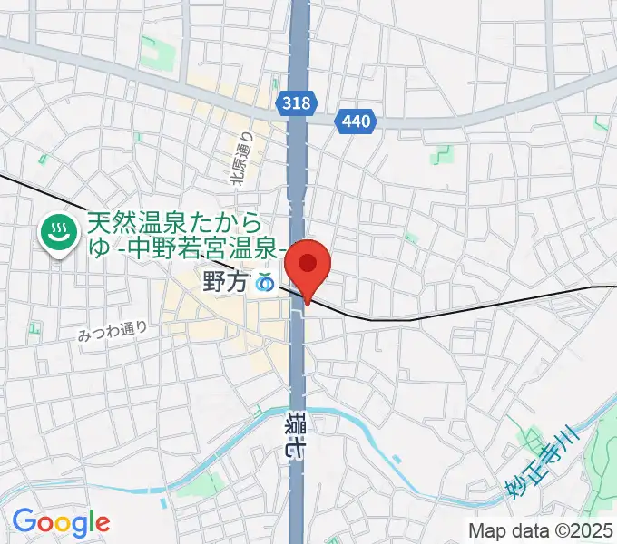 サウンドスタジオノア 野方店の地図