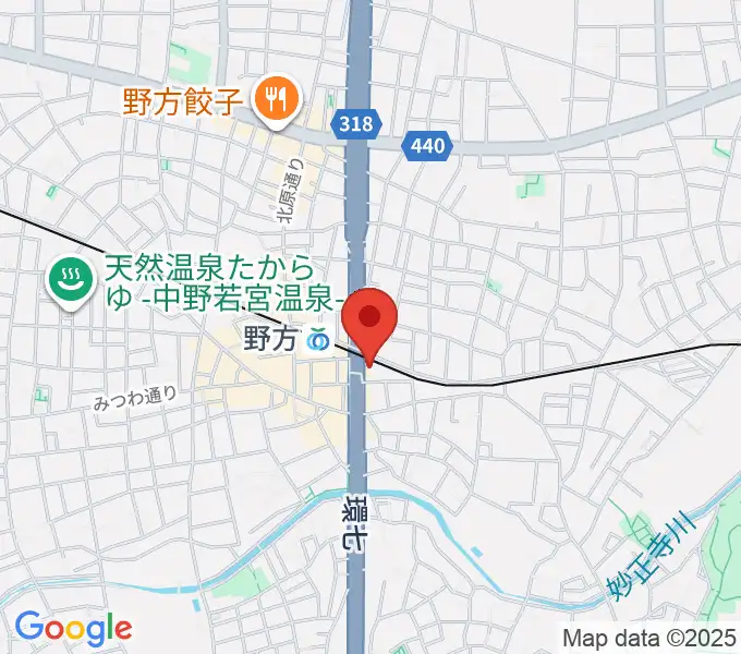 サウンドスタジオノア 野方店の地図