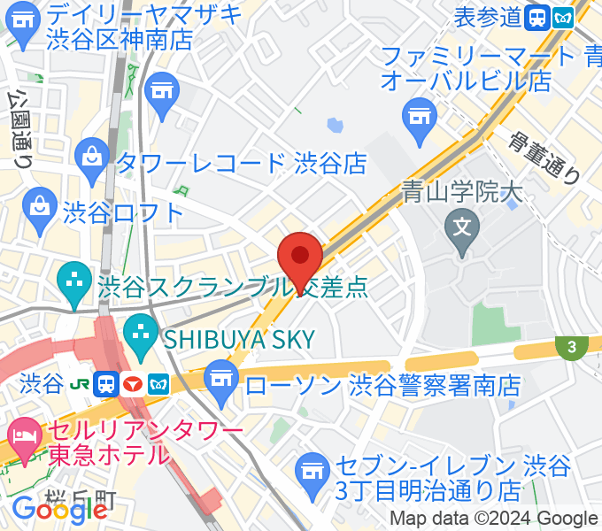 サウンドスタジオノア 渋谷1号店の場所
