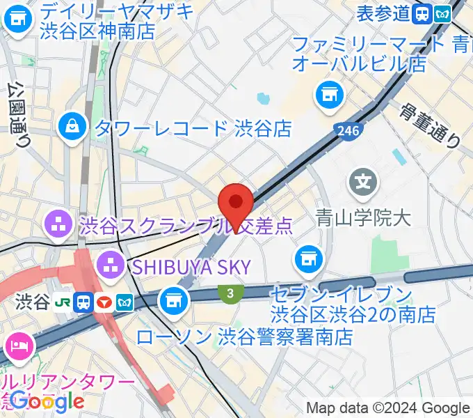 サウンドスタジオノア 渋谷1号店の地図