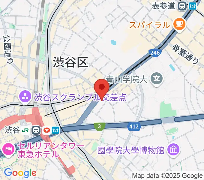 サウンドスタジオノア 渋谷1号店の地図