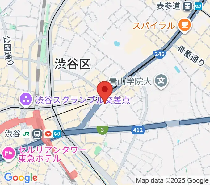 サウンドスタジオノア 渋谷1号店の地図