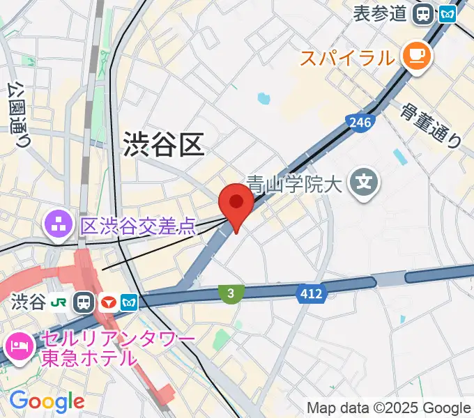 サウンドスタジオノア 渋谷1号店の地図