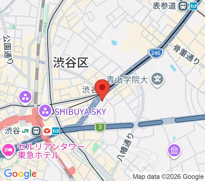 サウンドスタジオノア 渋谷1号店の地図