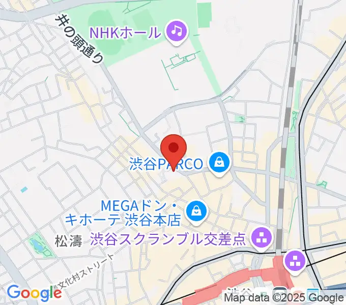 サウンドスタジオノア 渋谷2号店の地図
