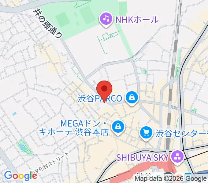 サウンドスタジオノア 渋谷2号店の地図