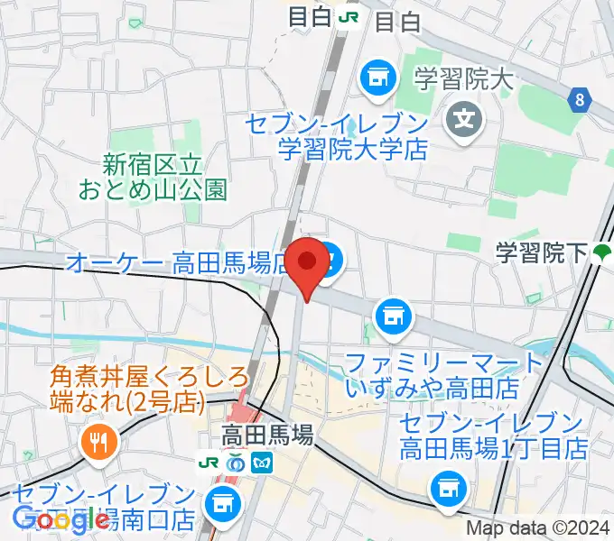 サウンドスタジオノア 高田馬場店の地図