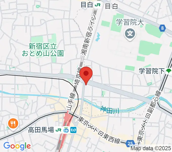 サウンドスタジオノア 高田馬場店の地図