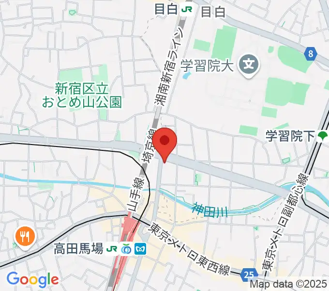 サウンドスタジオノア 高田馬場店の地図