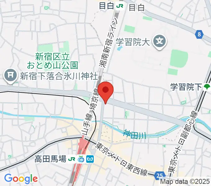 サウンドスタジオノア 高田馬場店の地図